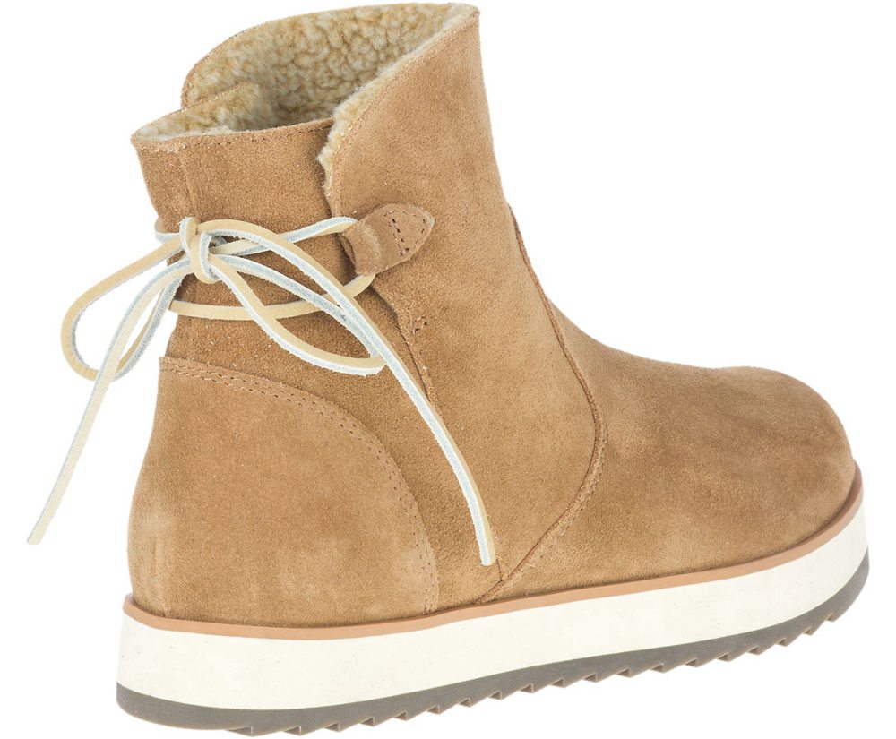 Merrell Støvler Dame - Juno Bluff Polar Waterproof - Brune - TGJ715342